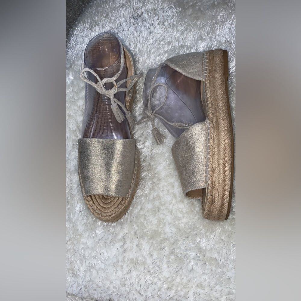 Splendid | Edna Metallic Leather Espadrilles - Picture 6 of 11